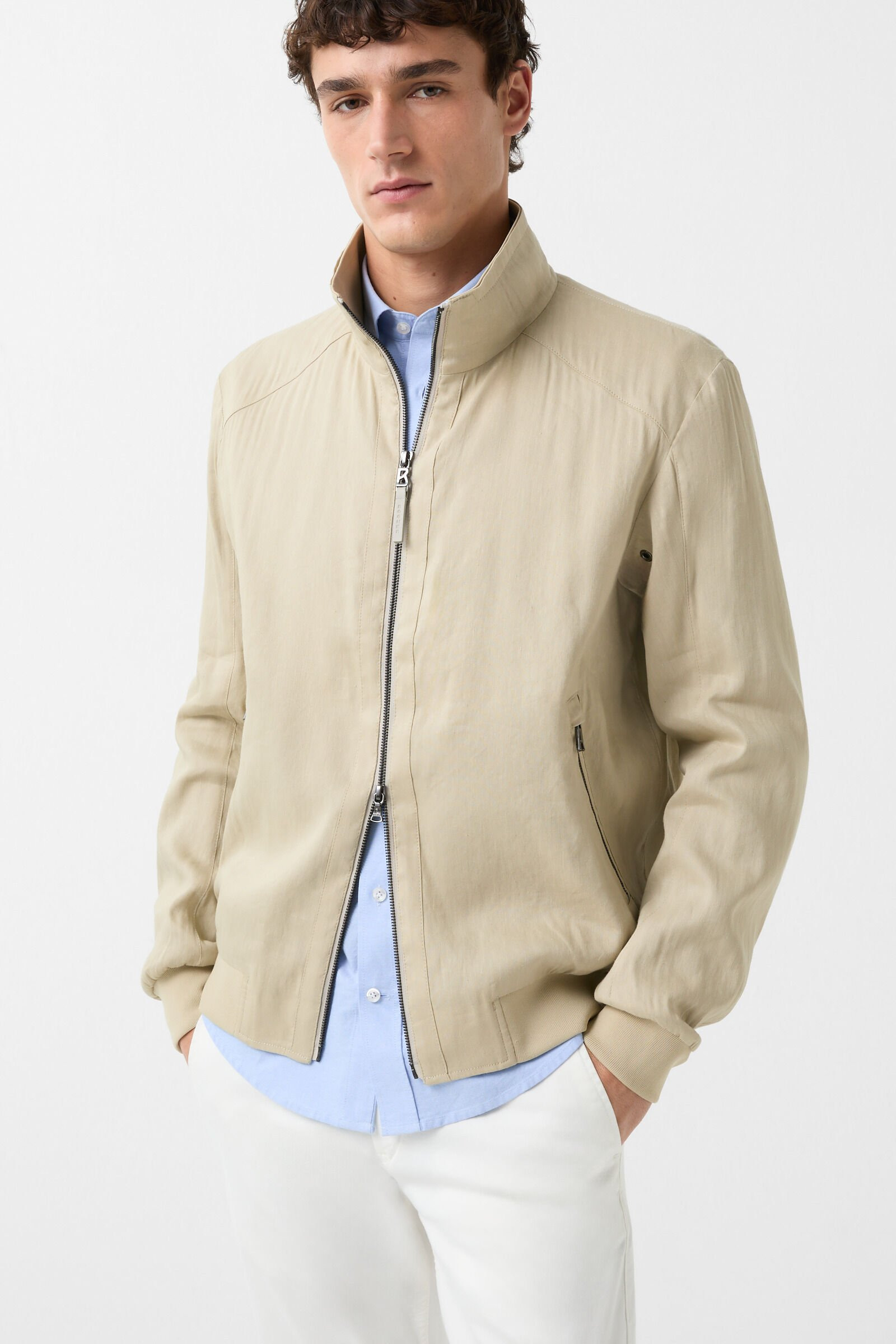 Jonas blouson jacket in Beige - 2