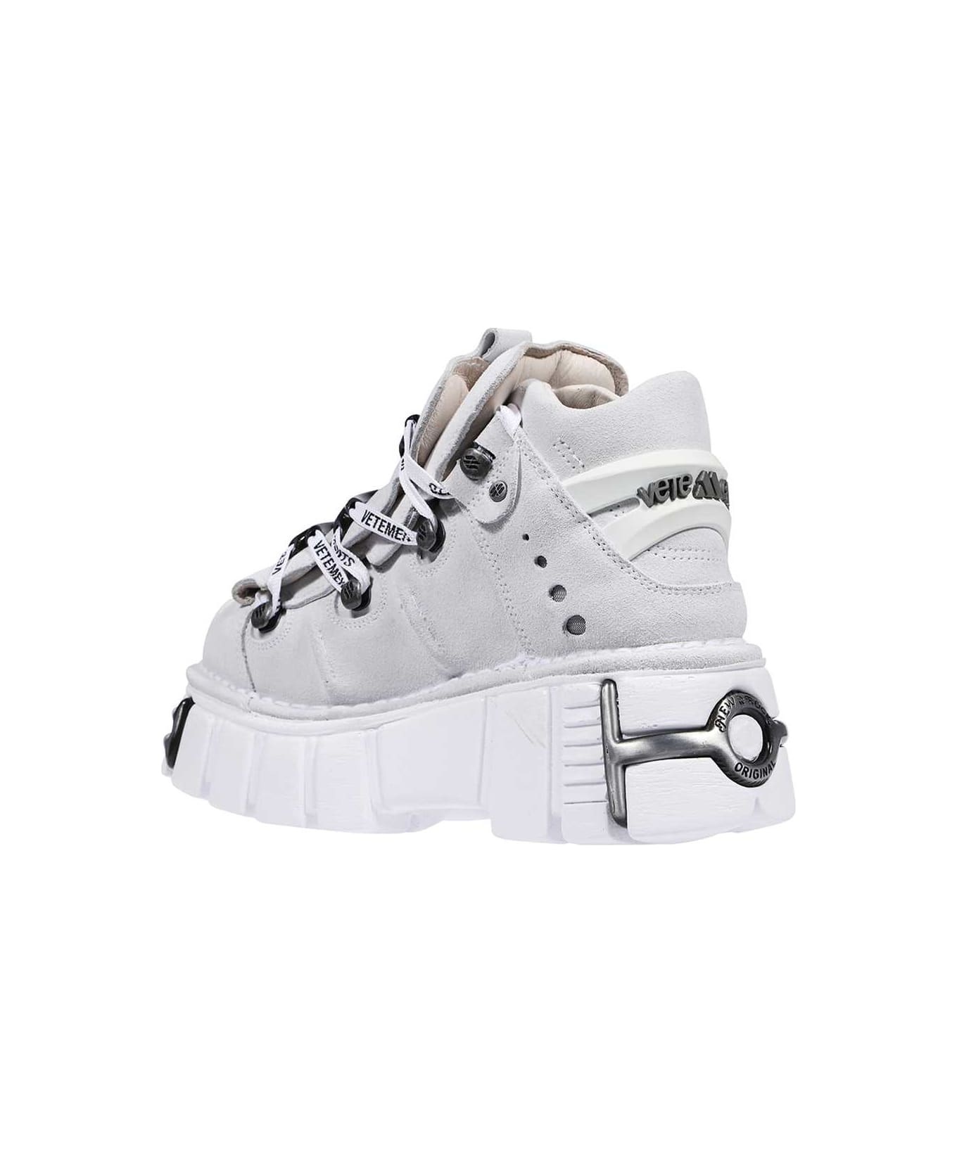 Leather Platform Sneakers - 3