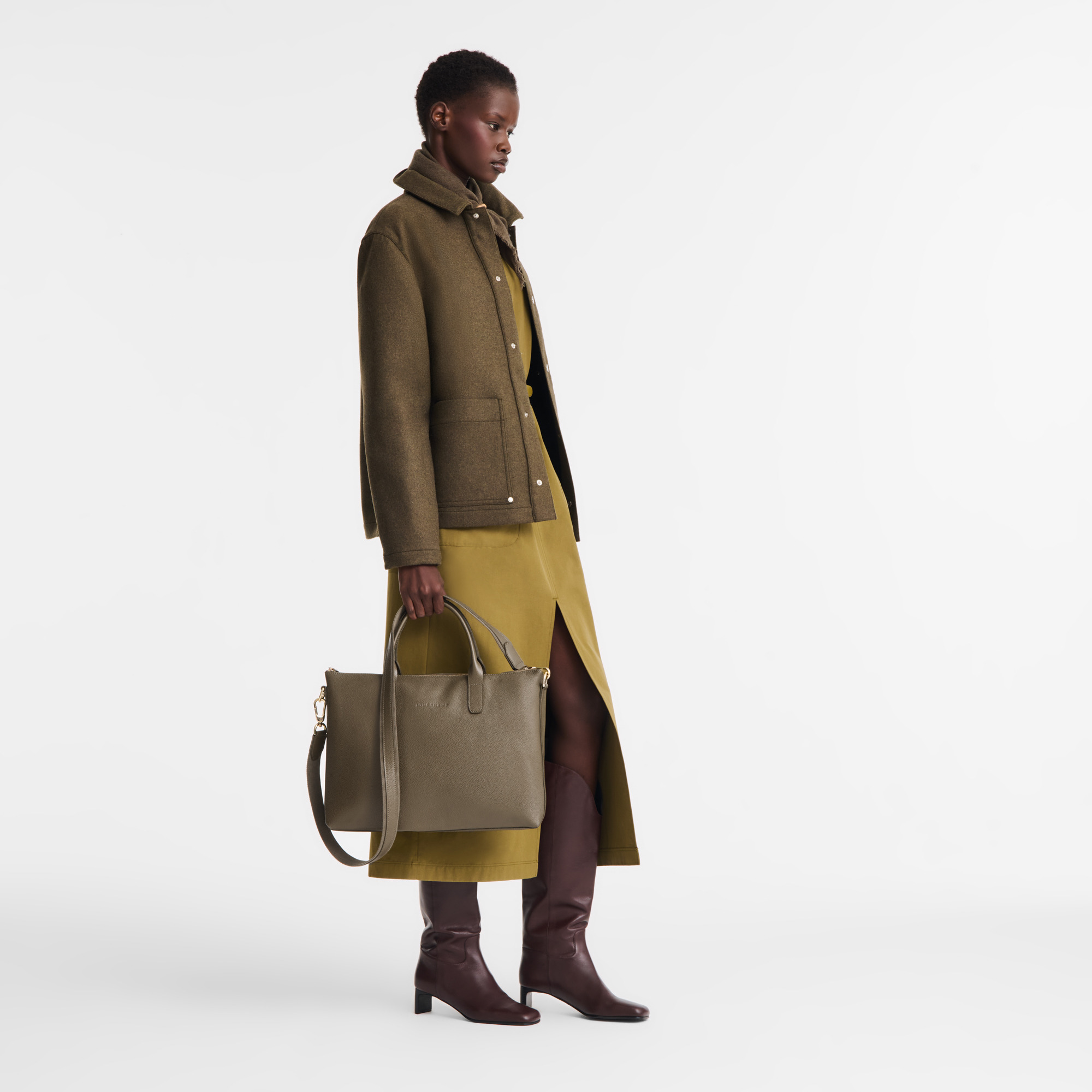 Le Foulonné S Briefcase Caper - Leather - 2