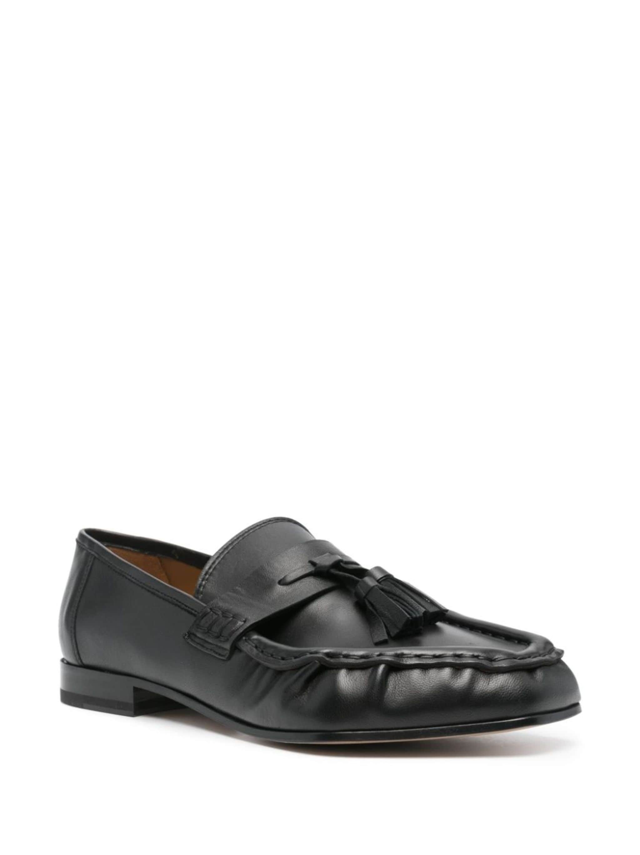 tassel-detailed leather loafers - 2