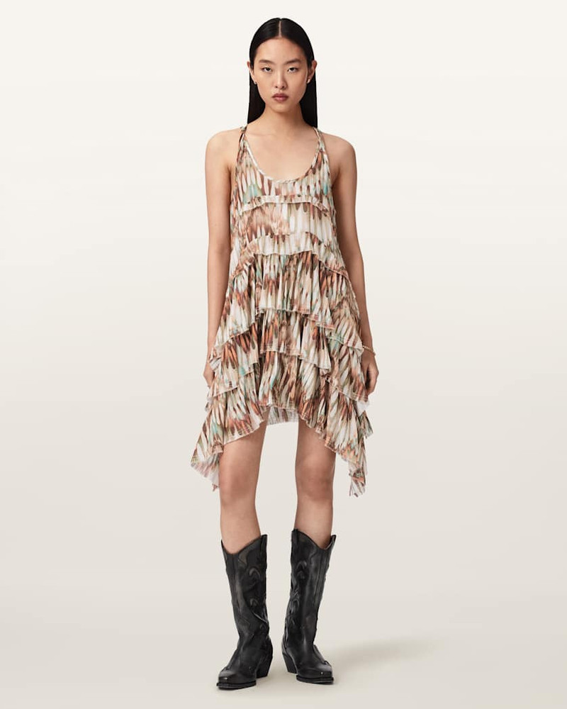 ALLSAINTS CAVARLY RELAXED FIT SLEEVELESS MINI DRESS outlook