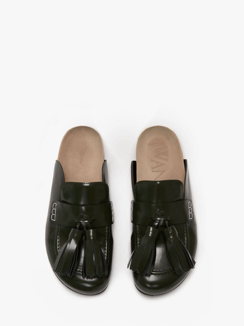 TASSEL LOAFER LEATHER MULES 4