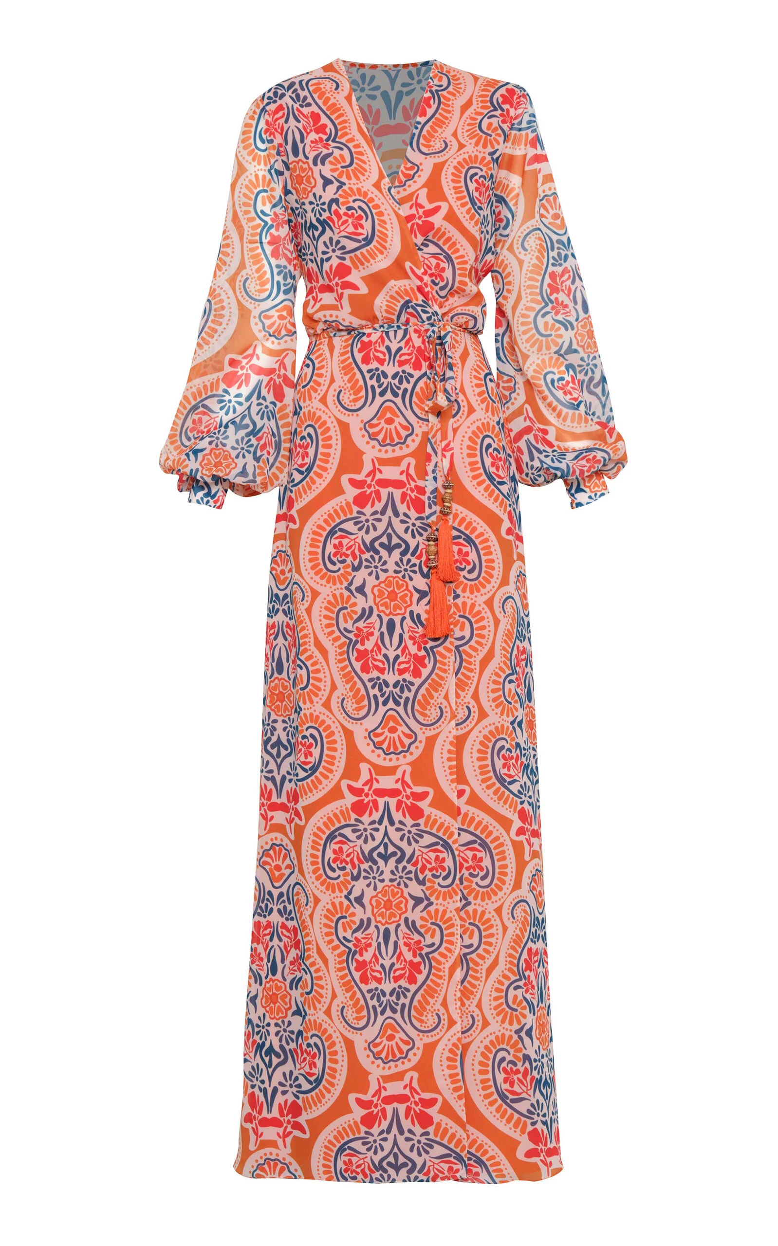 Carmelina Chiffon Wrap Maxi Dress multi - 1