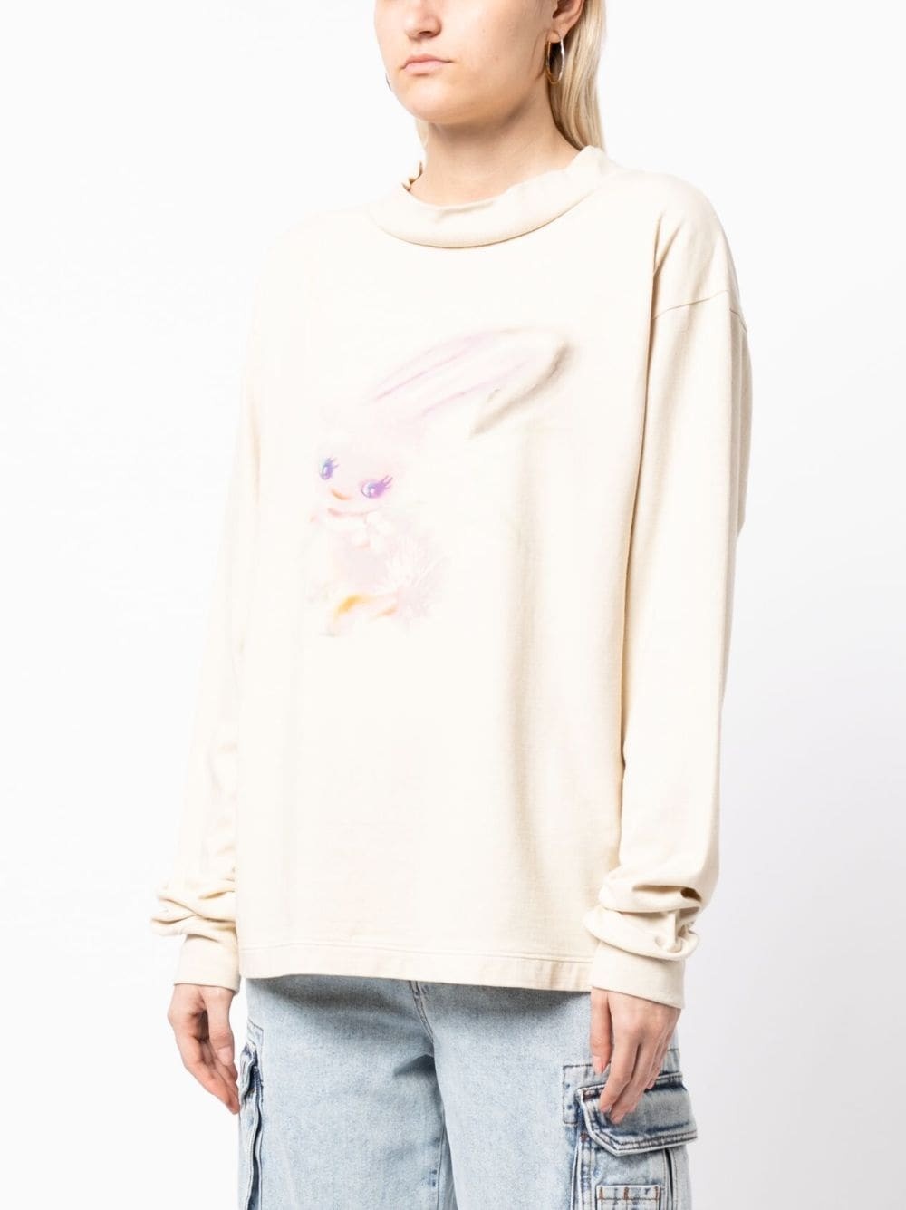 graphic-print cotton sweatshirt - 3