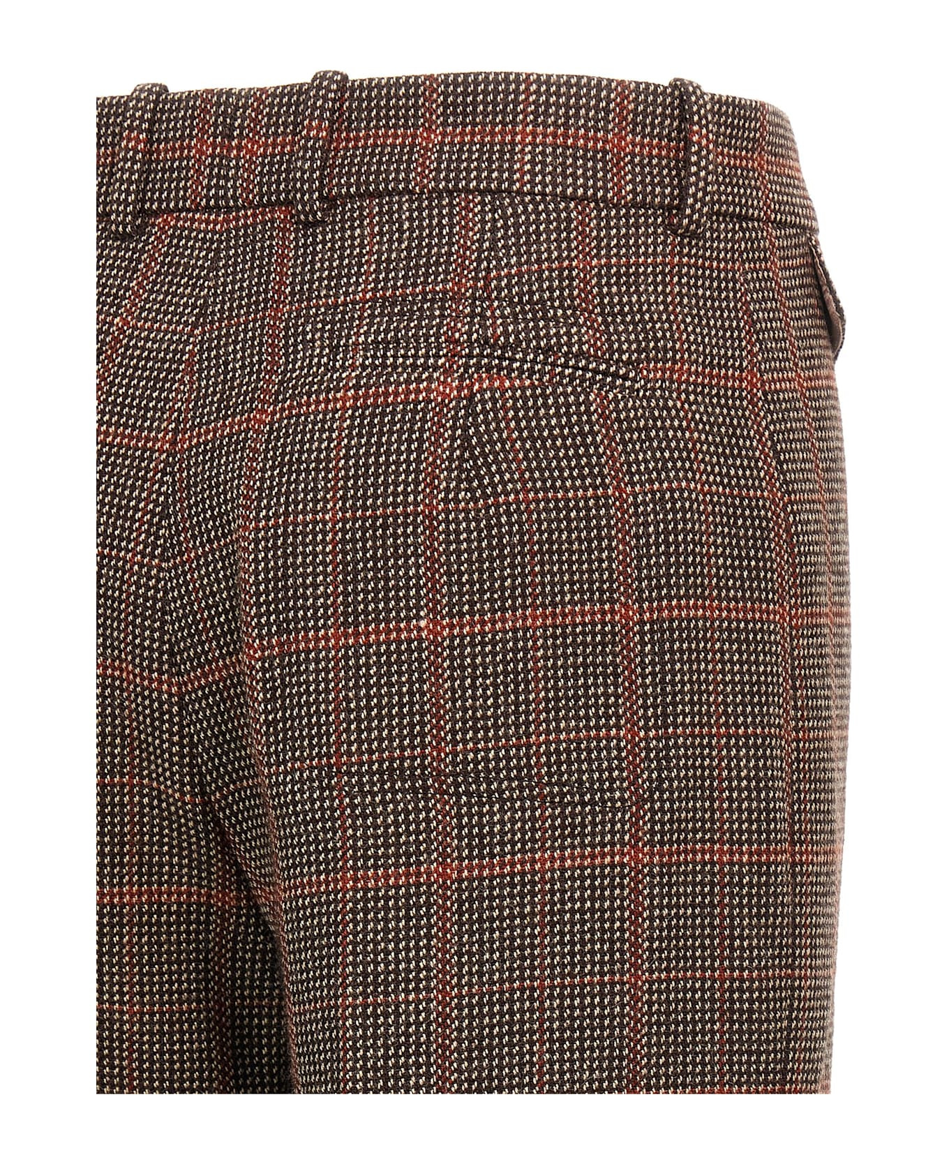 Check Wool Pants - 4