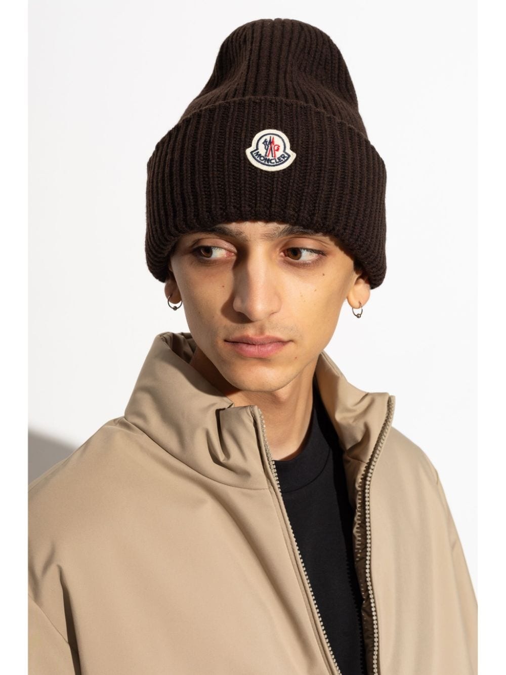 logo patch beanie - 2