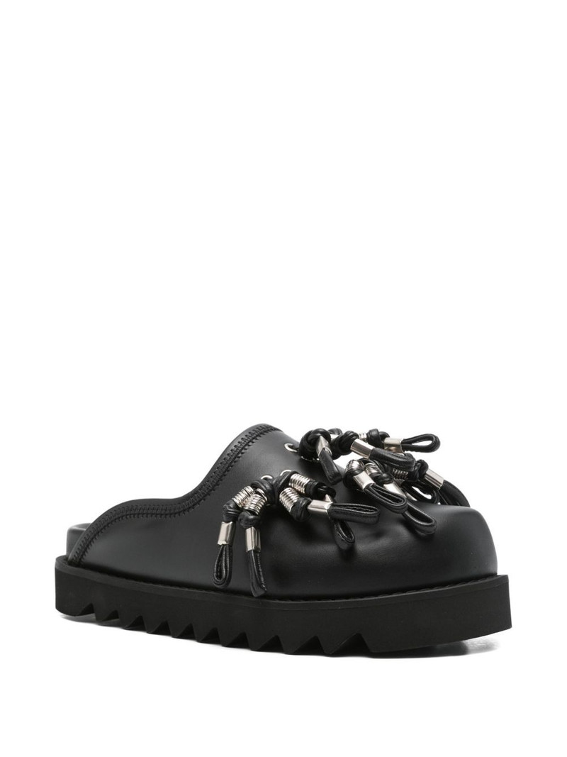 TOGA PULLA tassel-embellished leather mules outlook