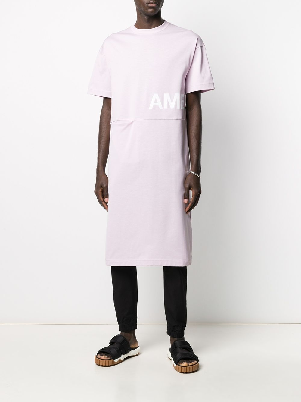 long-line logo-print T-shirt - 2