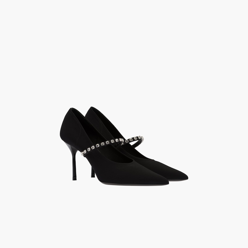 Technical fabric pumps with crystals - 2