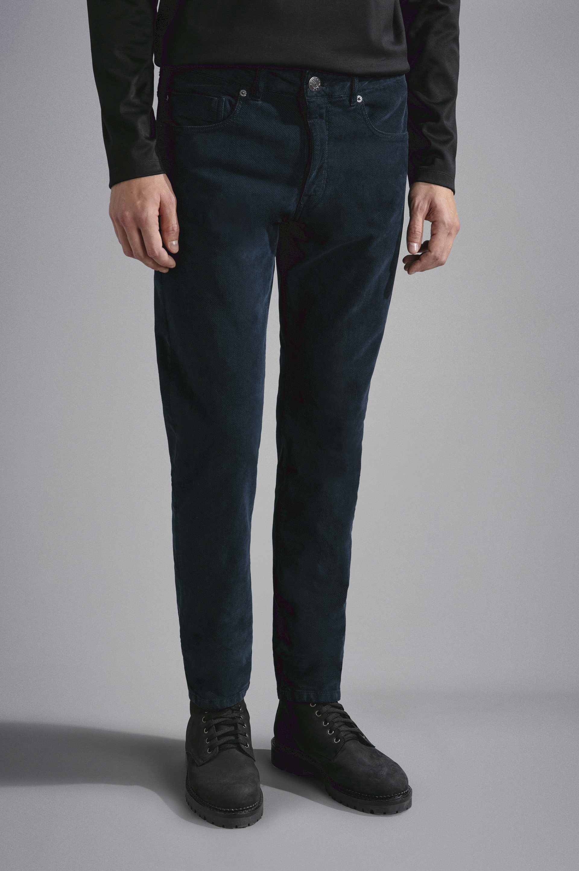 VELVET TWILL 5-POCKETS TROUSERS - 6