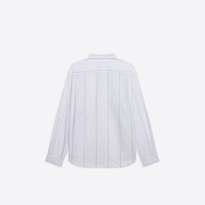 BALENCIAGA Men's Large Fit Shirt in White outlook