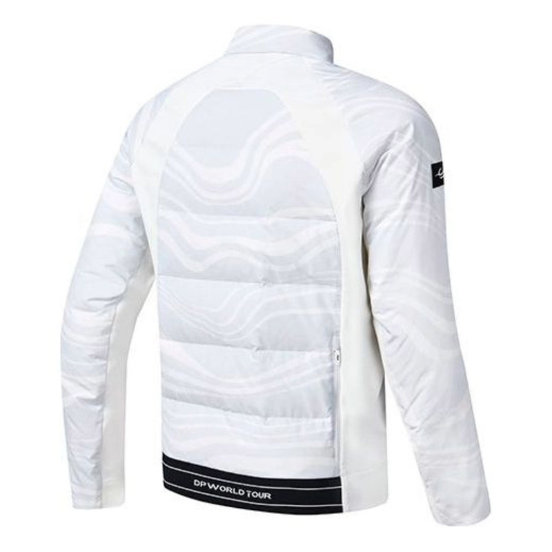 FILA FILA Lightweight Warm Golf Logo Down Jacket 'White' A11M245907F-WT outlook