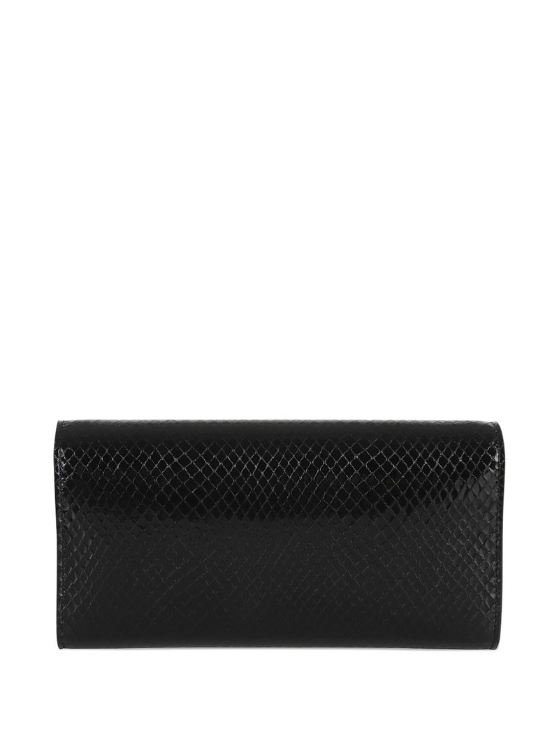 JIMMY CHOO snakeskin-effect clasp bag outlook