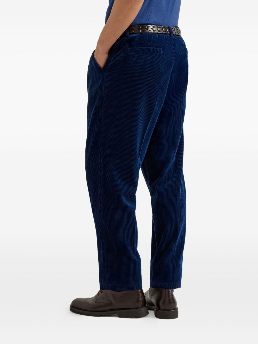 pleated corduroy trousers - 4