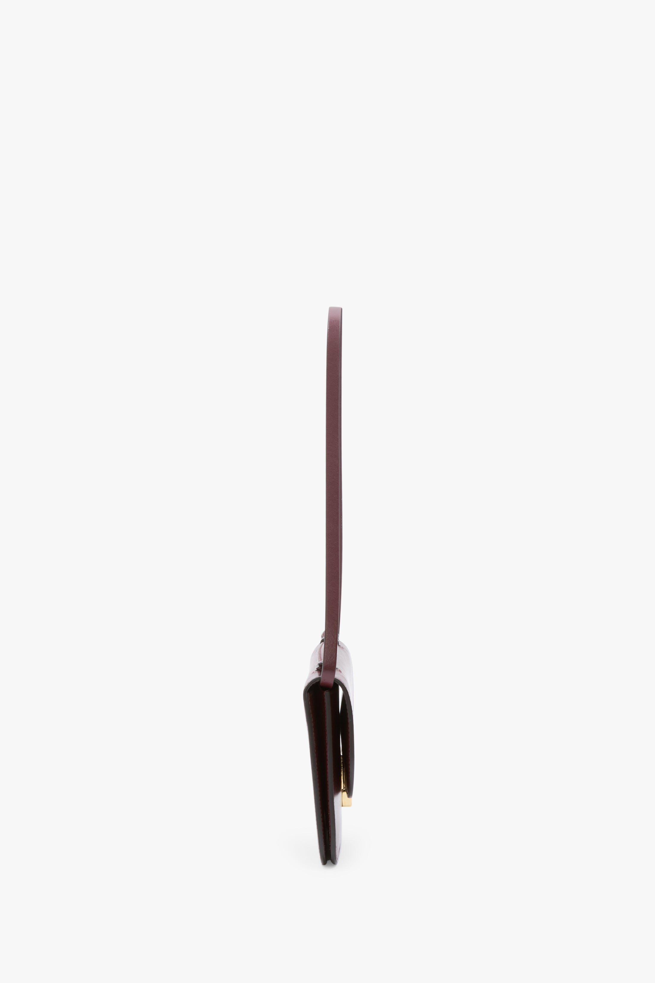 Dorian Pochette In Burgundy Smooth Leather - 4