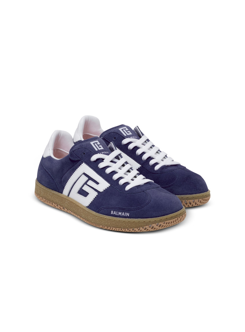 Suede Balmain Swan trainers 2