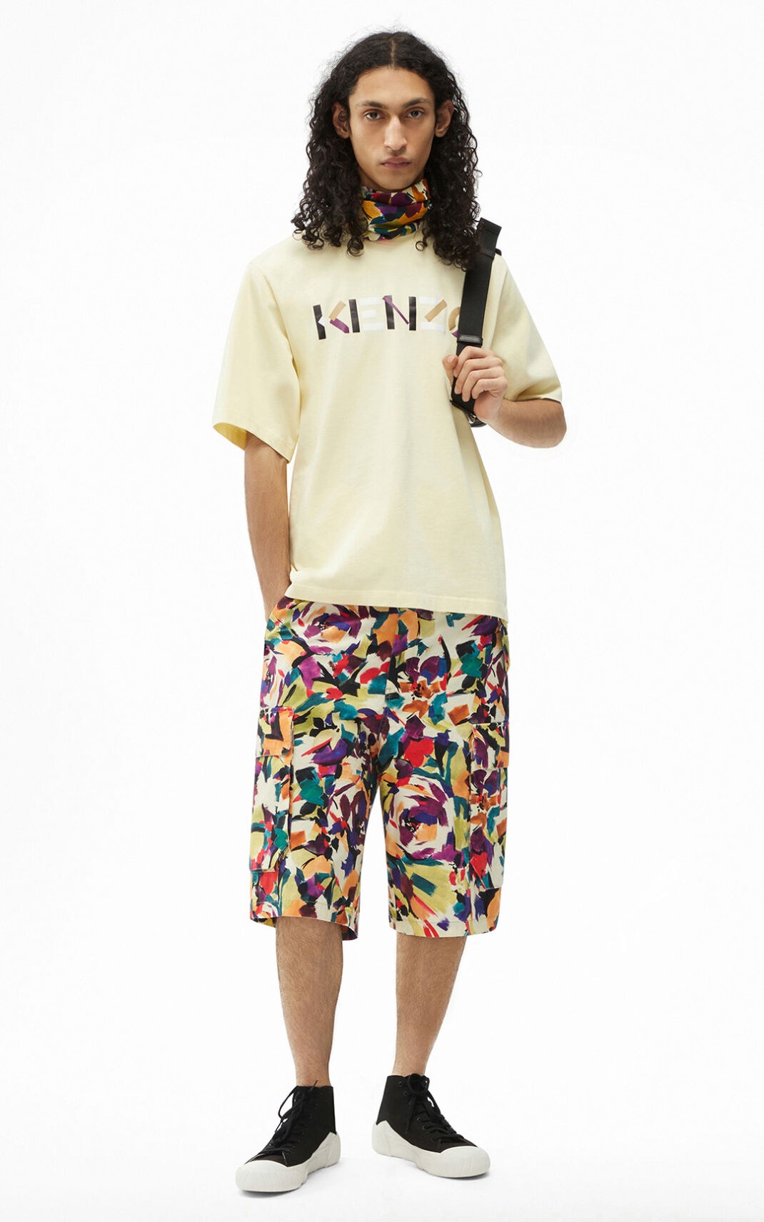 Multicoloured oversize KENZO Logo T-shirt - 3