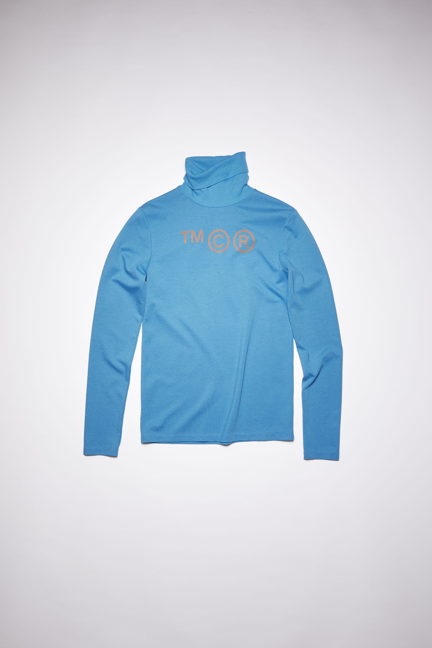 Turtleneck t-shirt - Aqua blue - 4