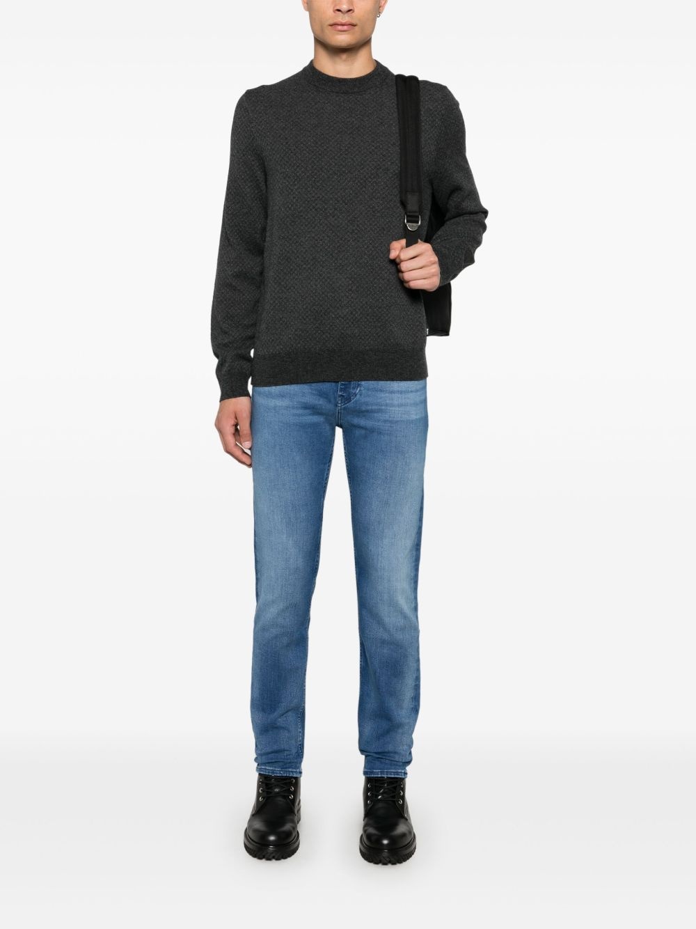 patterned-jacquard sweater - 2
