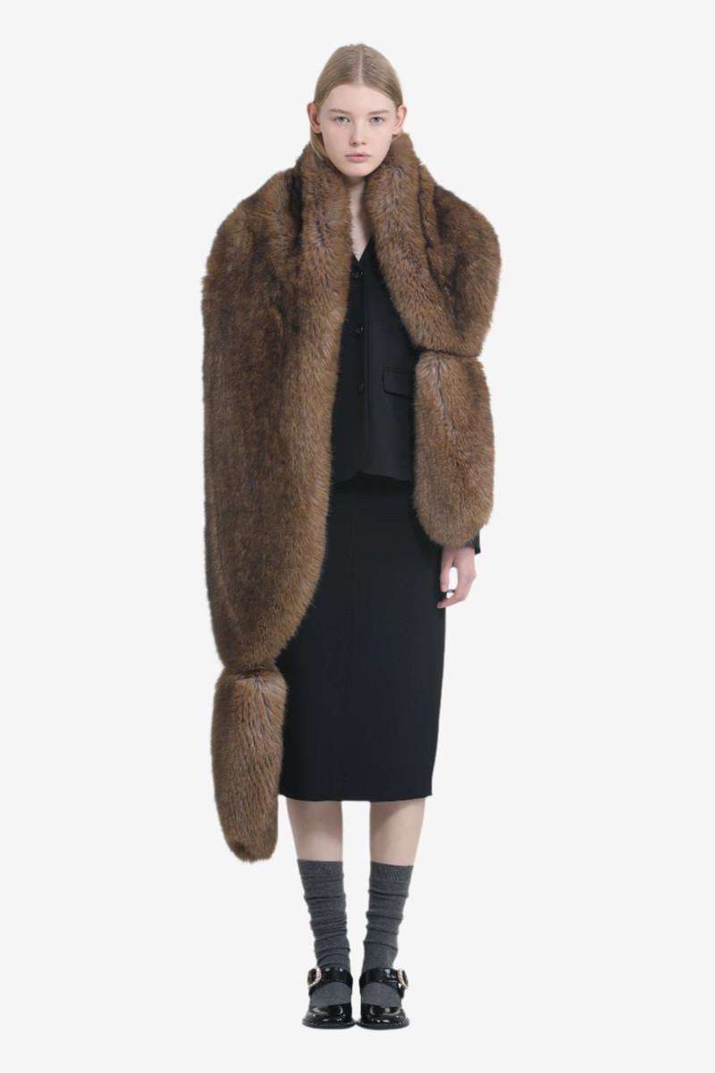 OVERSIZED FAUX FUR STOLE 1