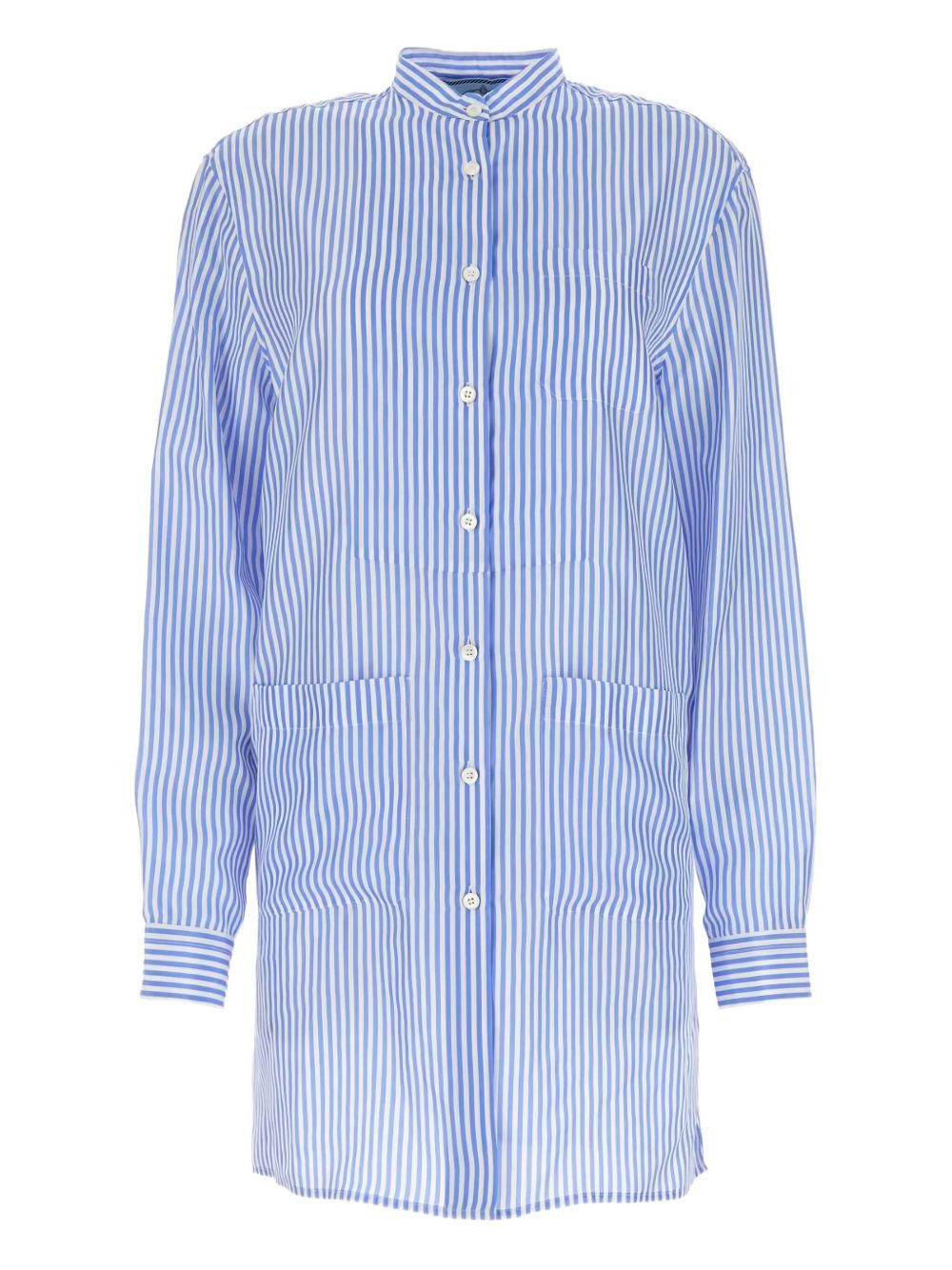 striped silk shirt - 1