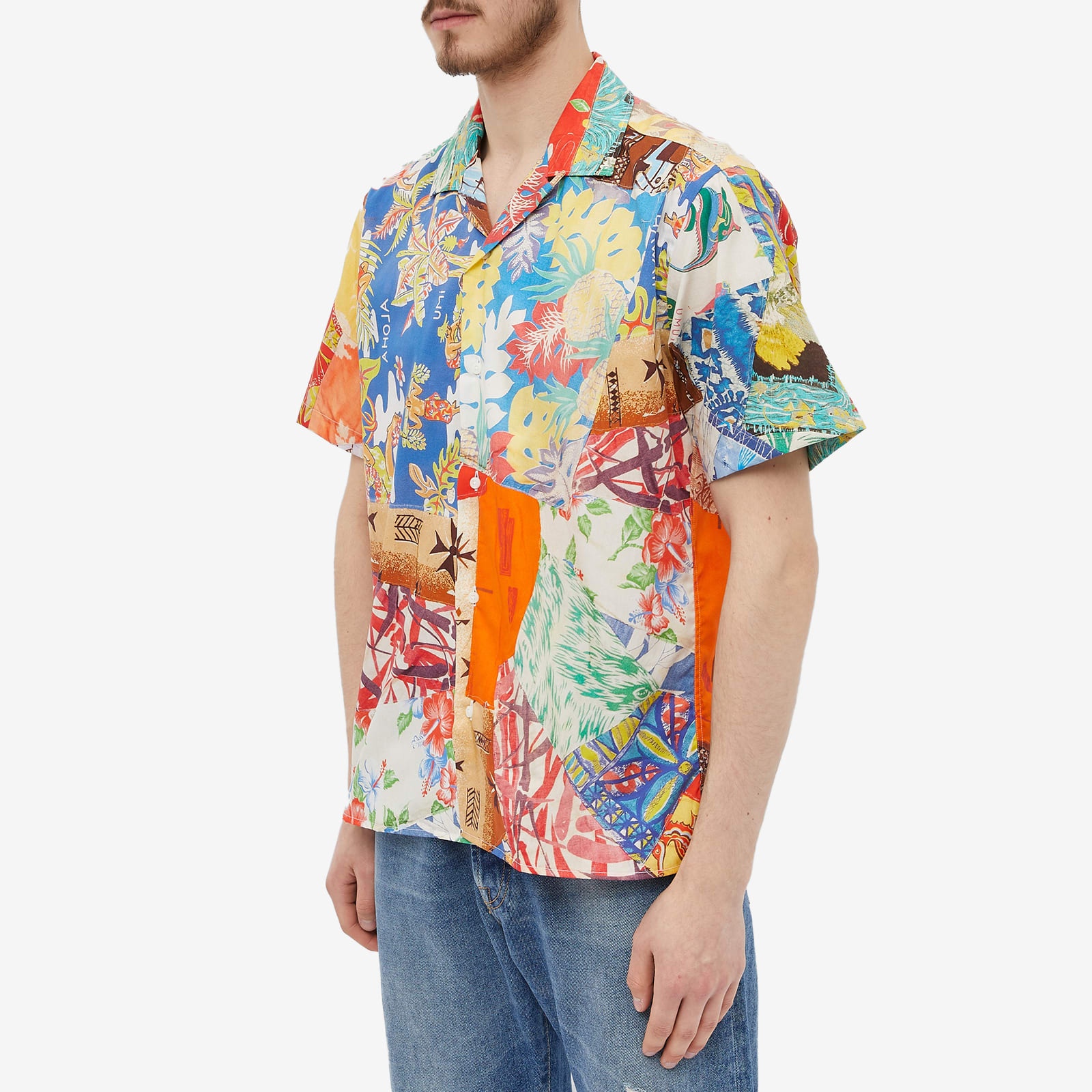 Gitman Vintage Aloha Quilt Print Camp Collar Shirt - 2