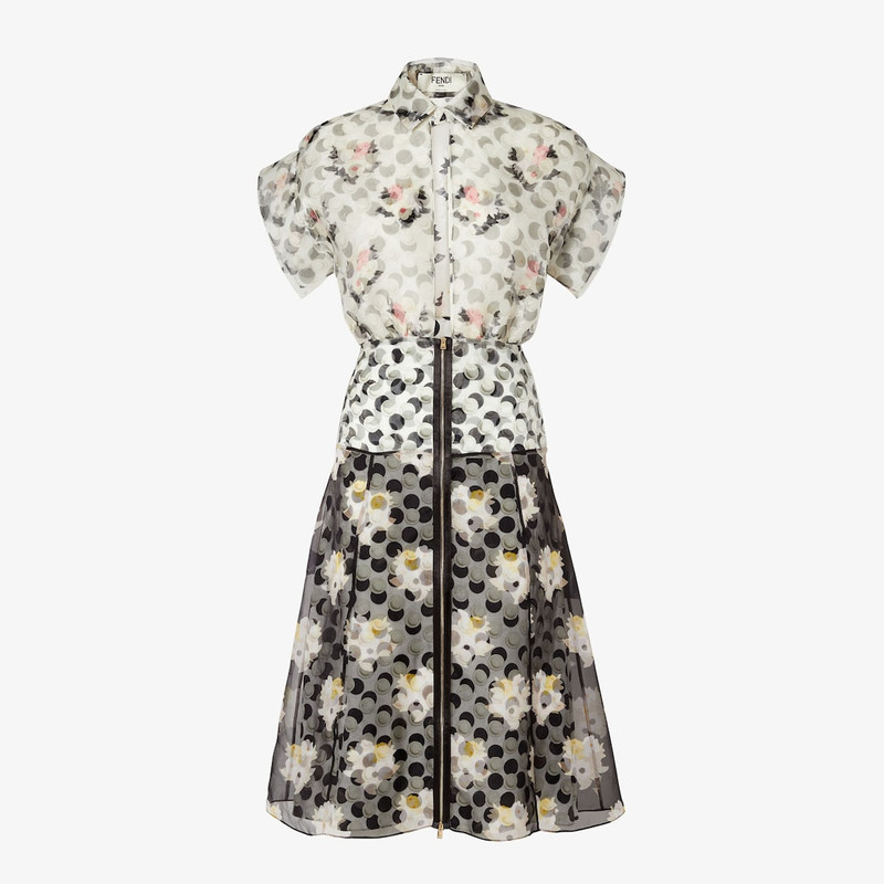 Dress Black and white organza lace dress. 1