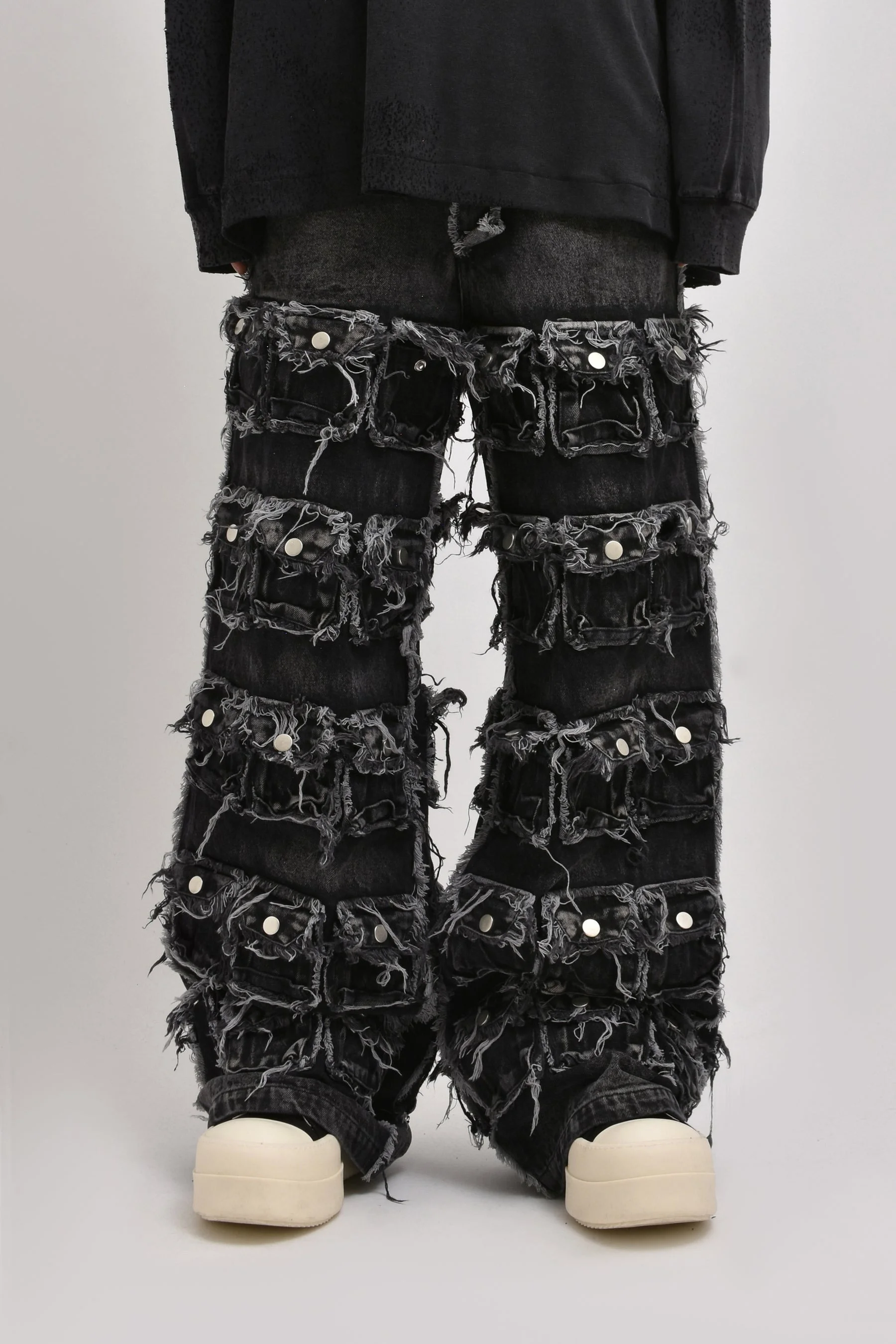 NO/FAITH STUDIOS 64 POCKET PANTS (EXCLUSIVE) / GRY | REVERSIBLE