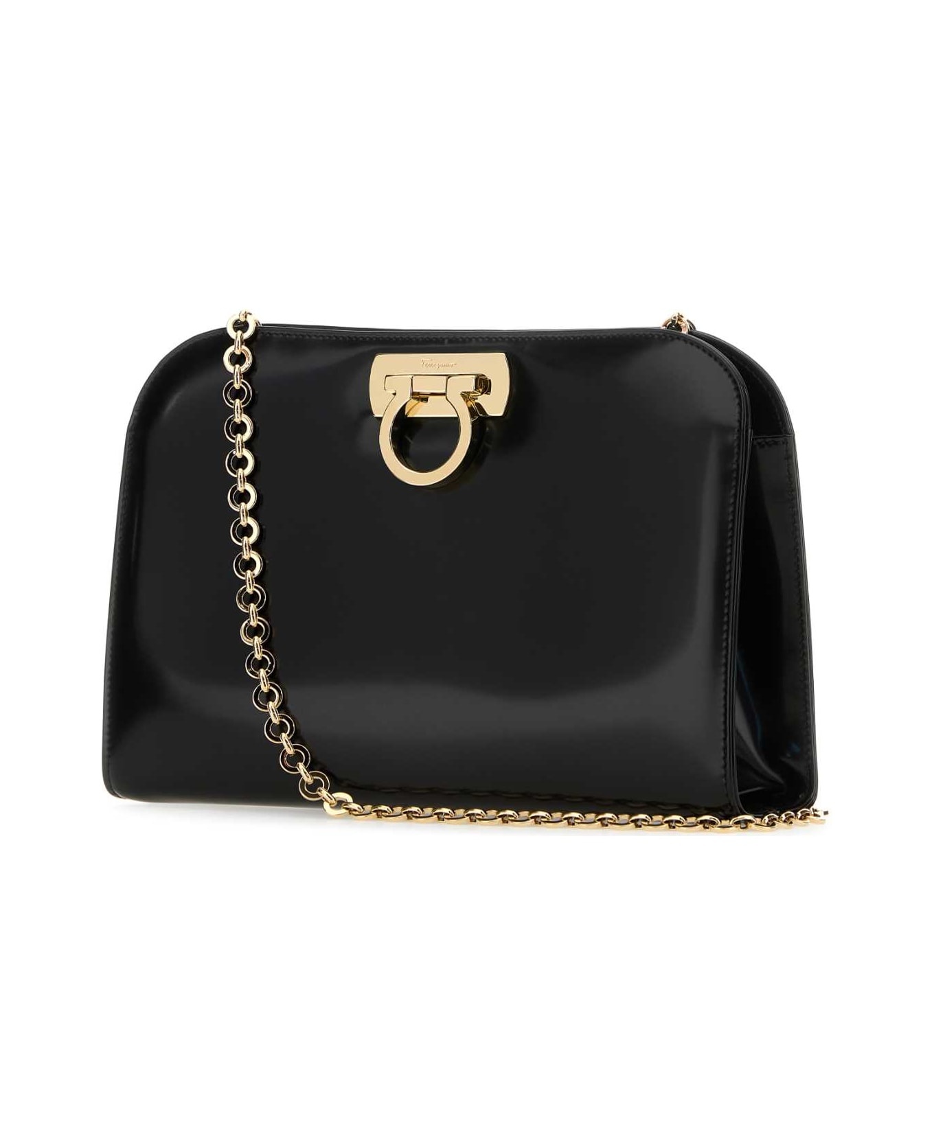 Black Leather Clutch - 2