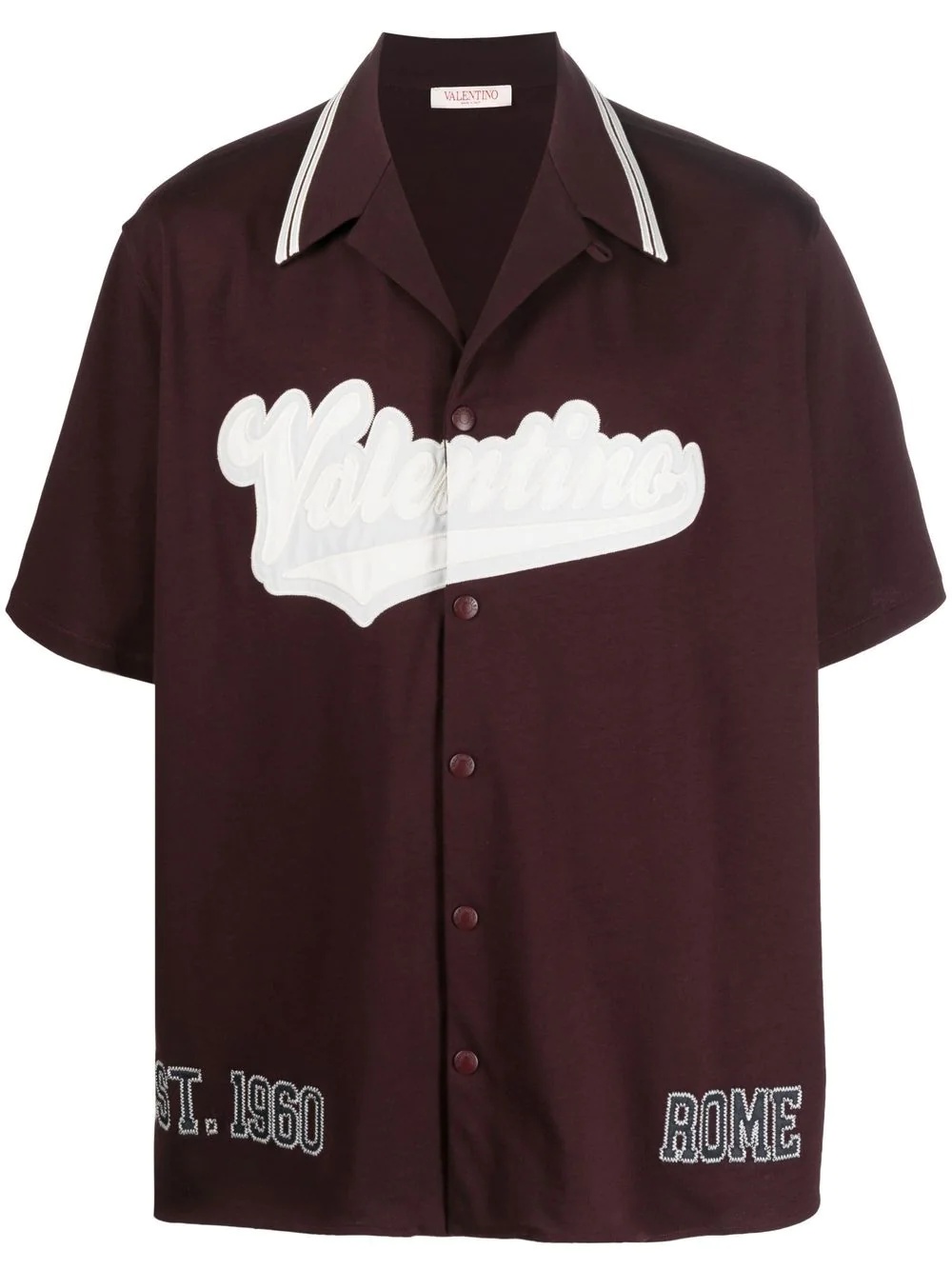 logo-patch short-sleeve shirt - 1