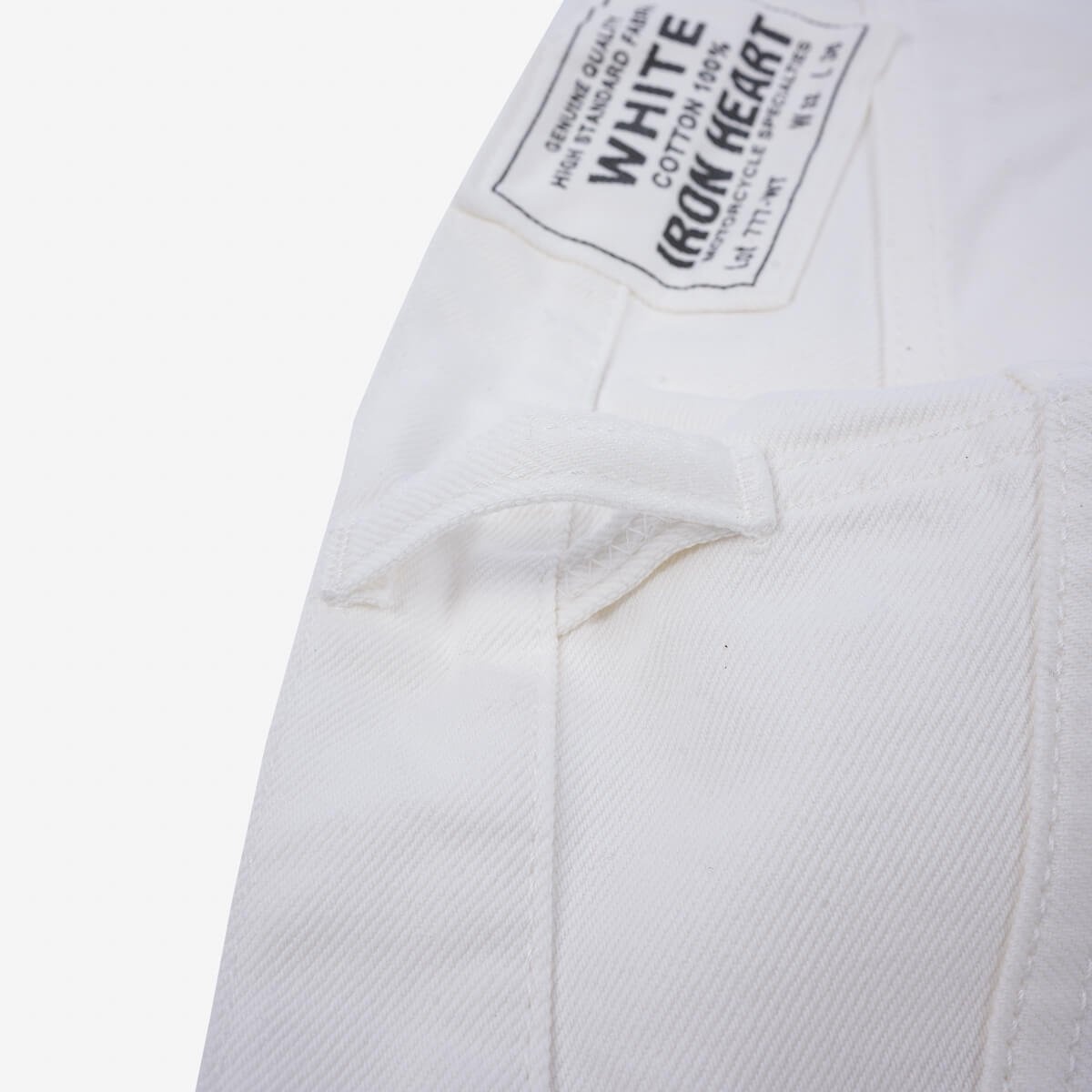 IH-777-WT 13.5oz Denim Slim Tapered Cut Jeans - White - 10