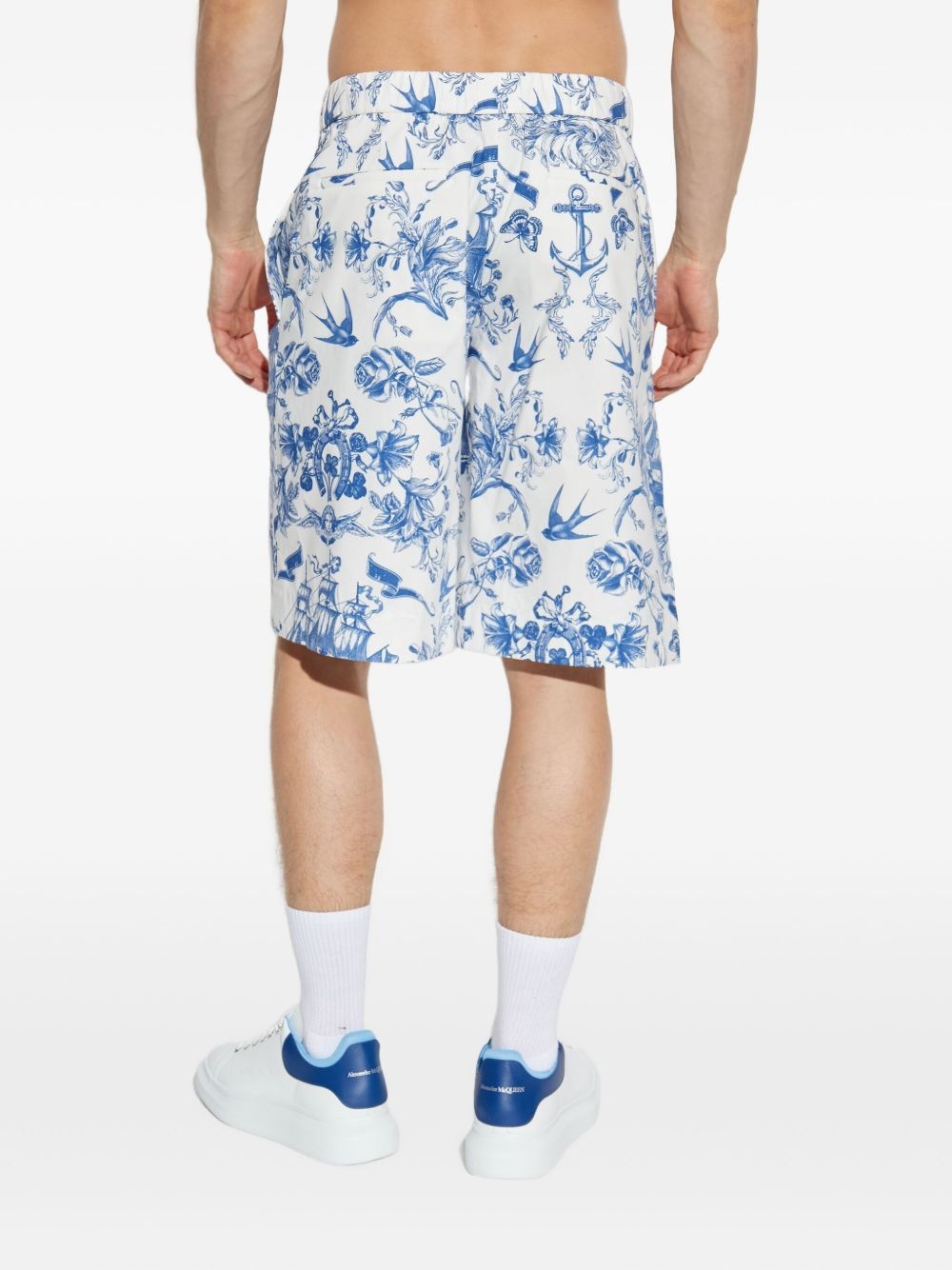 floral-print shorts - 4