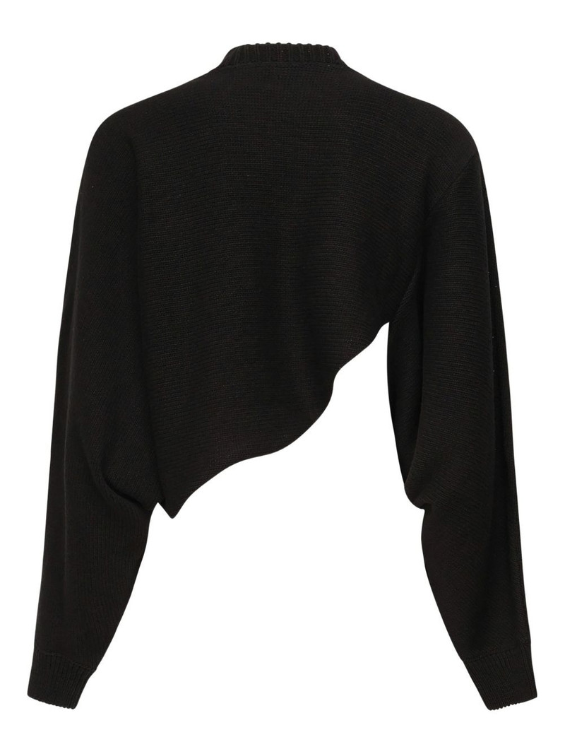 Alaïa asymmetric-hem knit sweater outlook