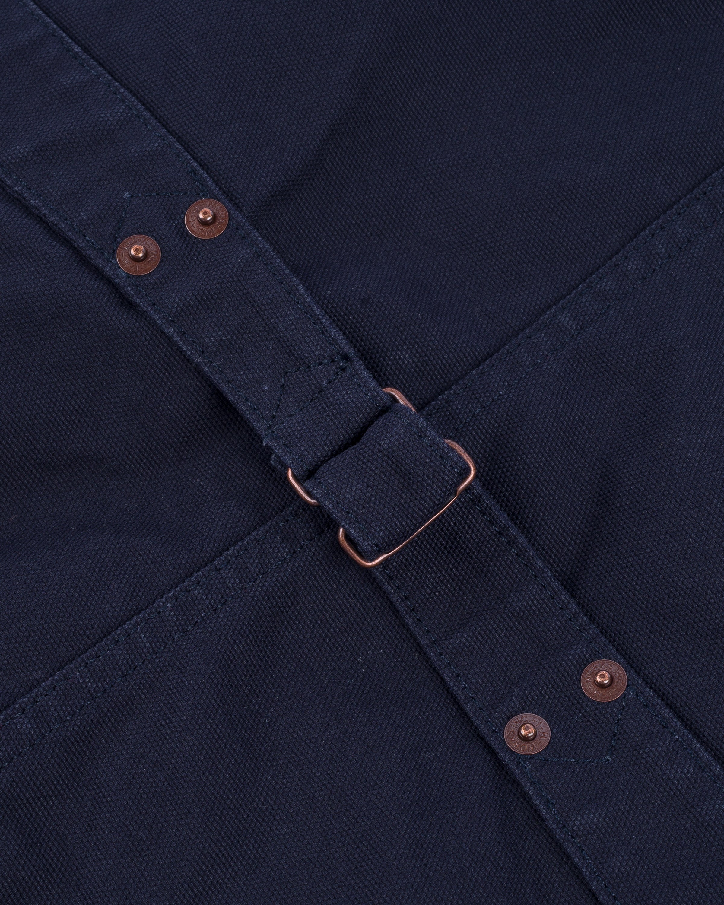 14OZ SASHIKO DOBBY CLOTH / DUCK WORK VEST - INDIGO - 12