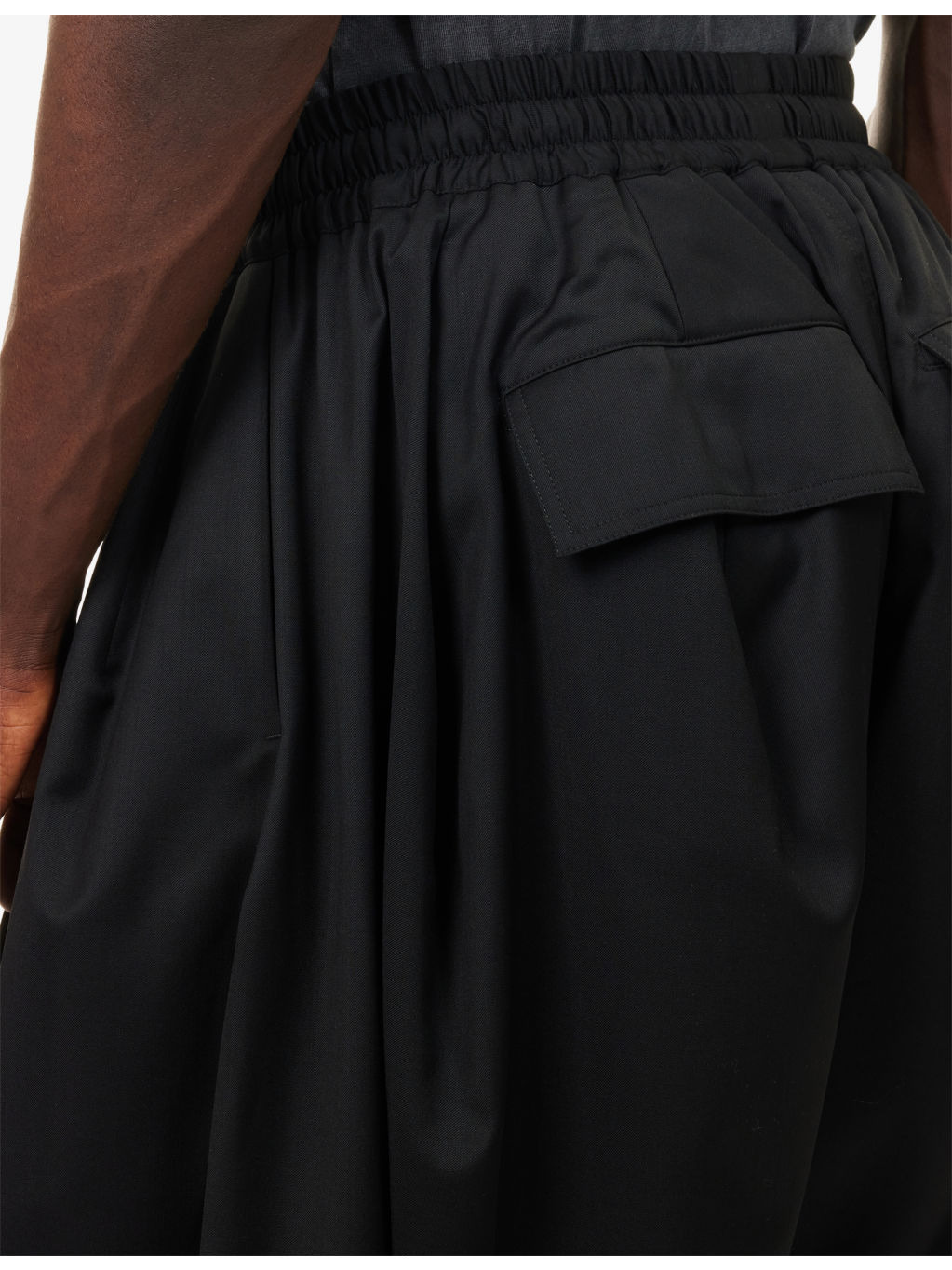 Balloon Drawstring-Waist Wool Trousers - 6