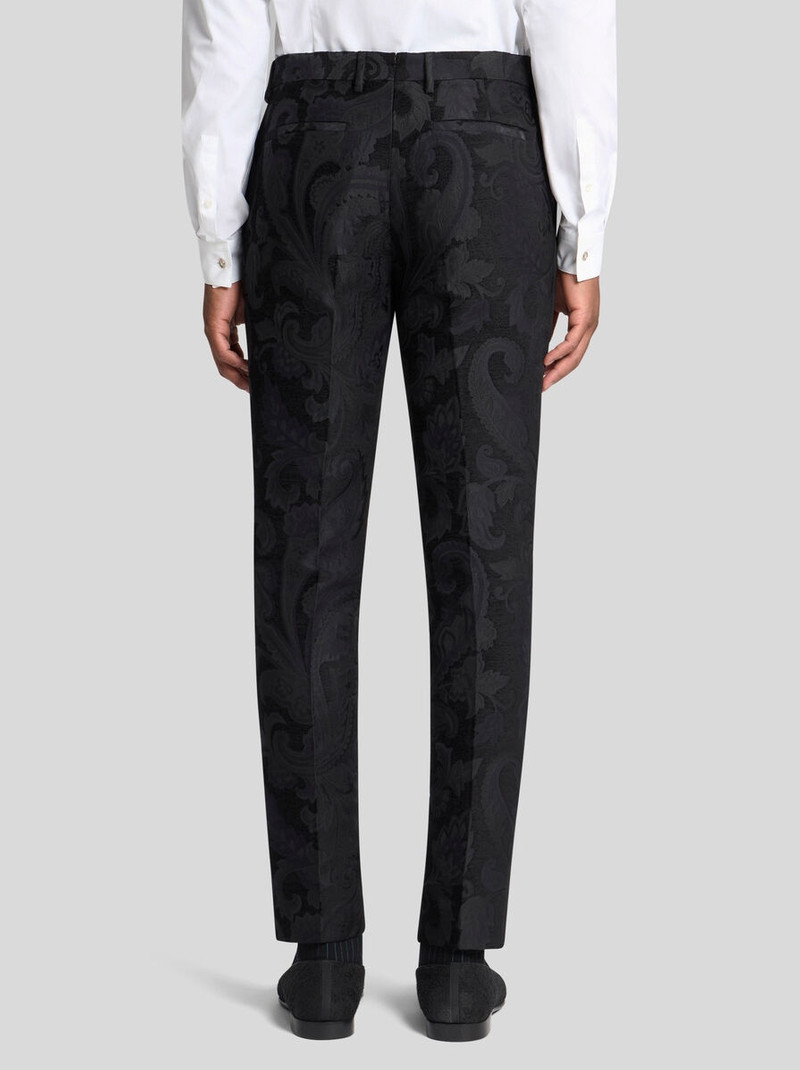 FLORAL PAISLEY EVENING TROUSERS WITH BAND DETAIL 5