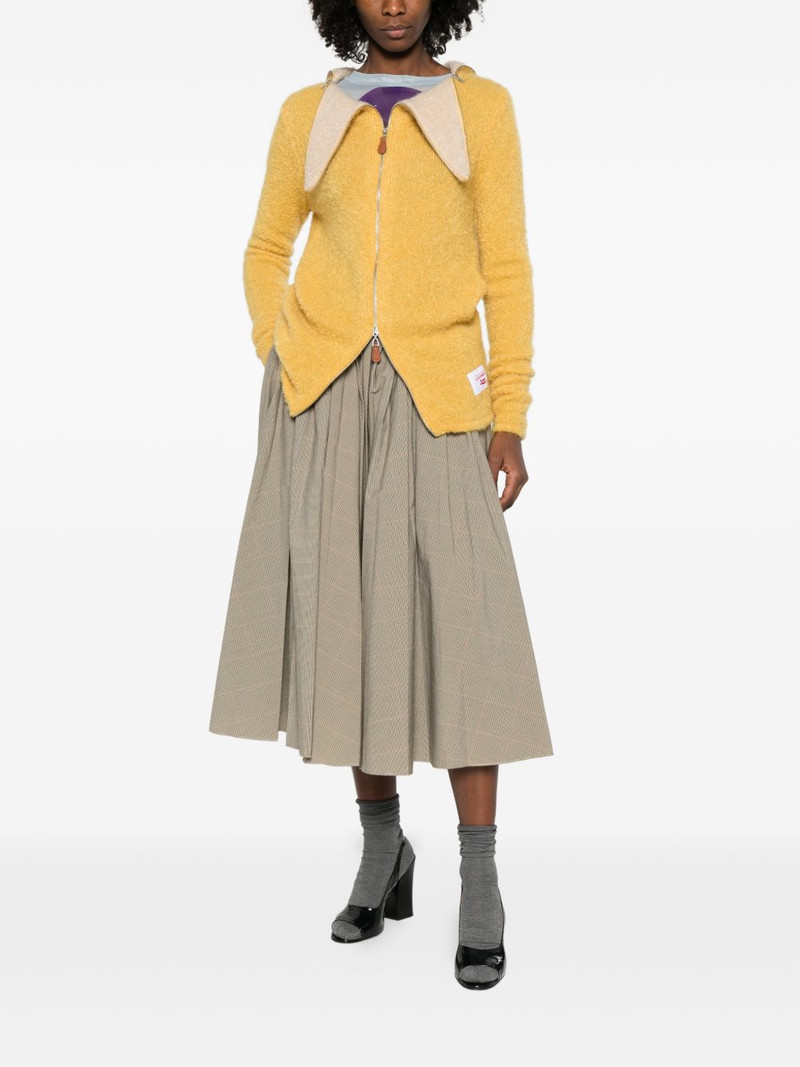 Banana zip cardigan 3