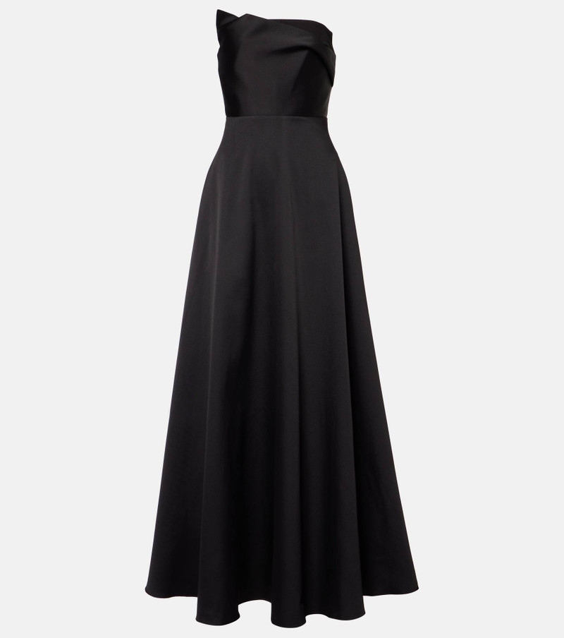 Strapless taffeta gown - 1