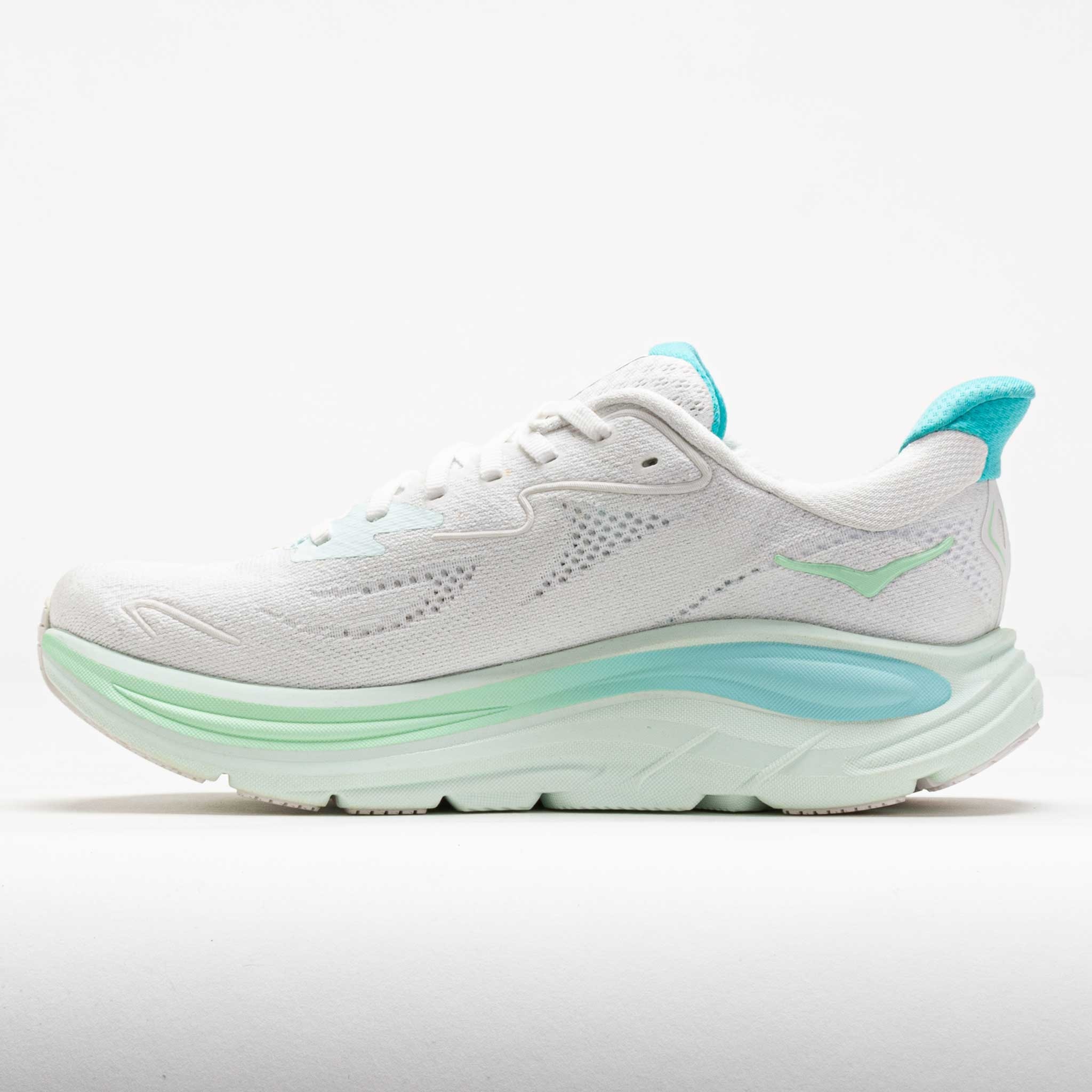 HOKA Clifton 10 Women's White/Cielo Blue - 2