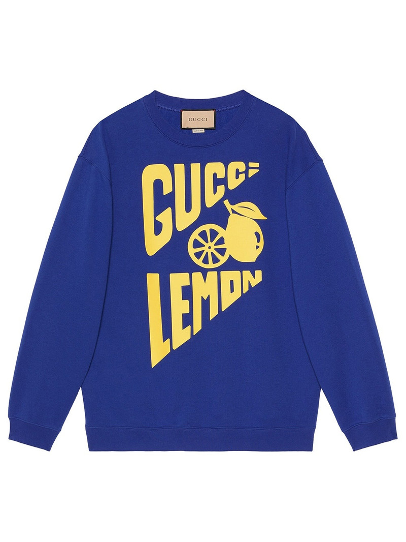 Lemon Logo Sweatshirt Marino Blue - 1