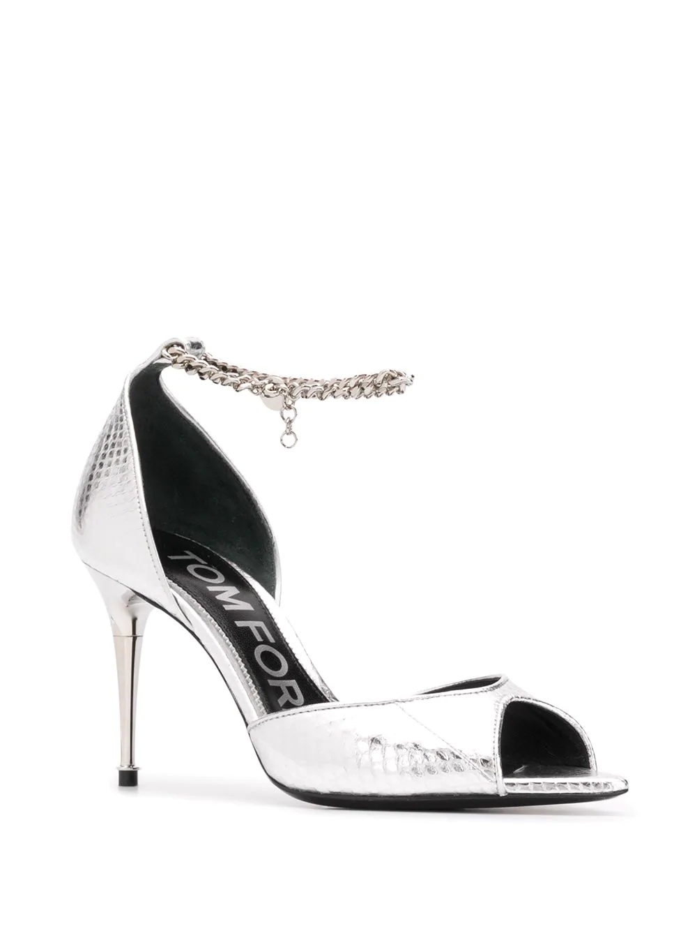 chain strap metallic pumps - 2