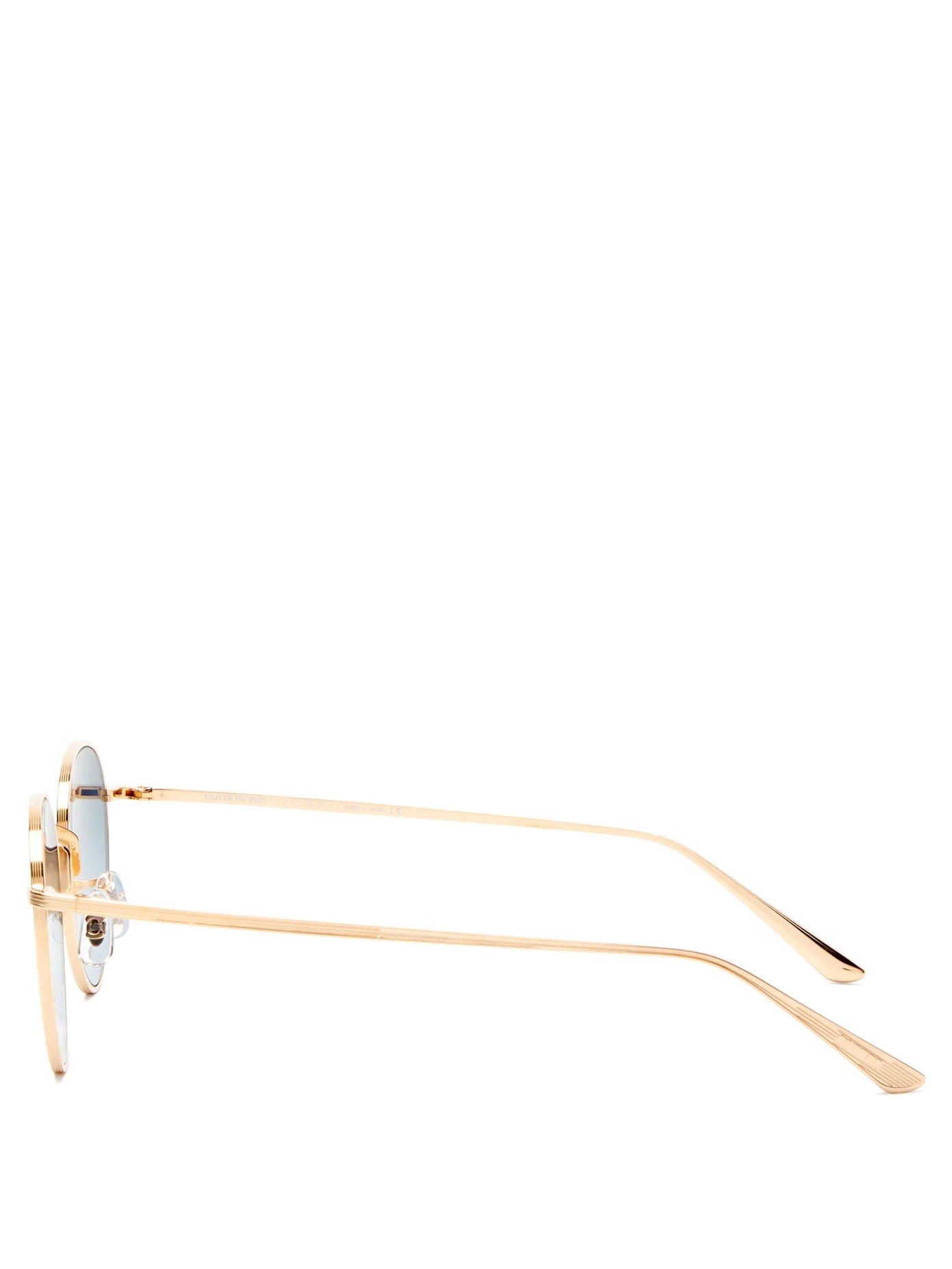 X Oliver Peoples Brownstone 2 round sunglasses - 4