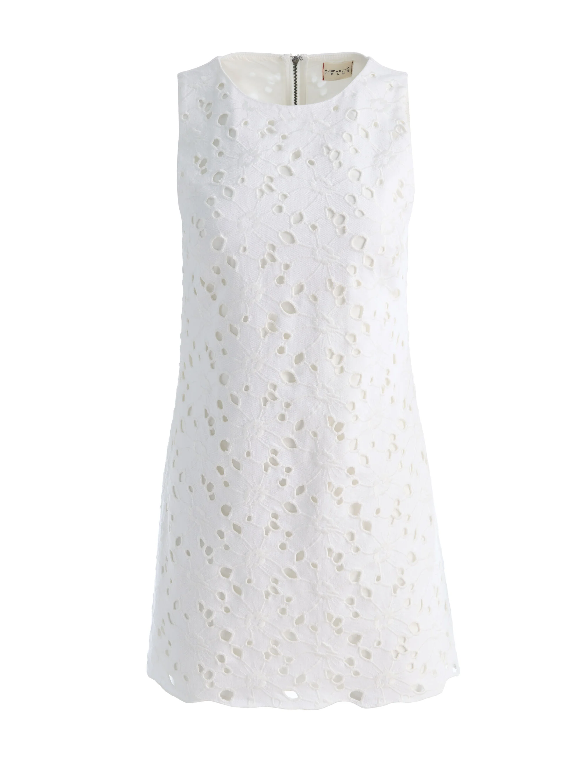 CLYDE LASER-CUT DENIM DRESS - 1