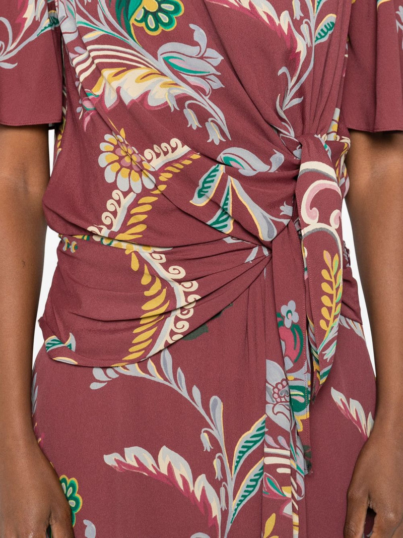 floral-print knot-detail dress 5