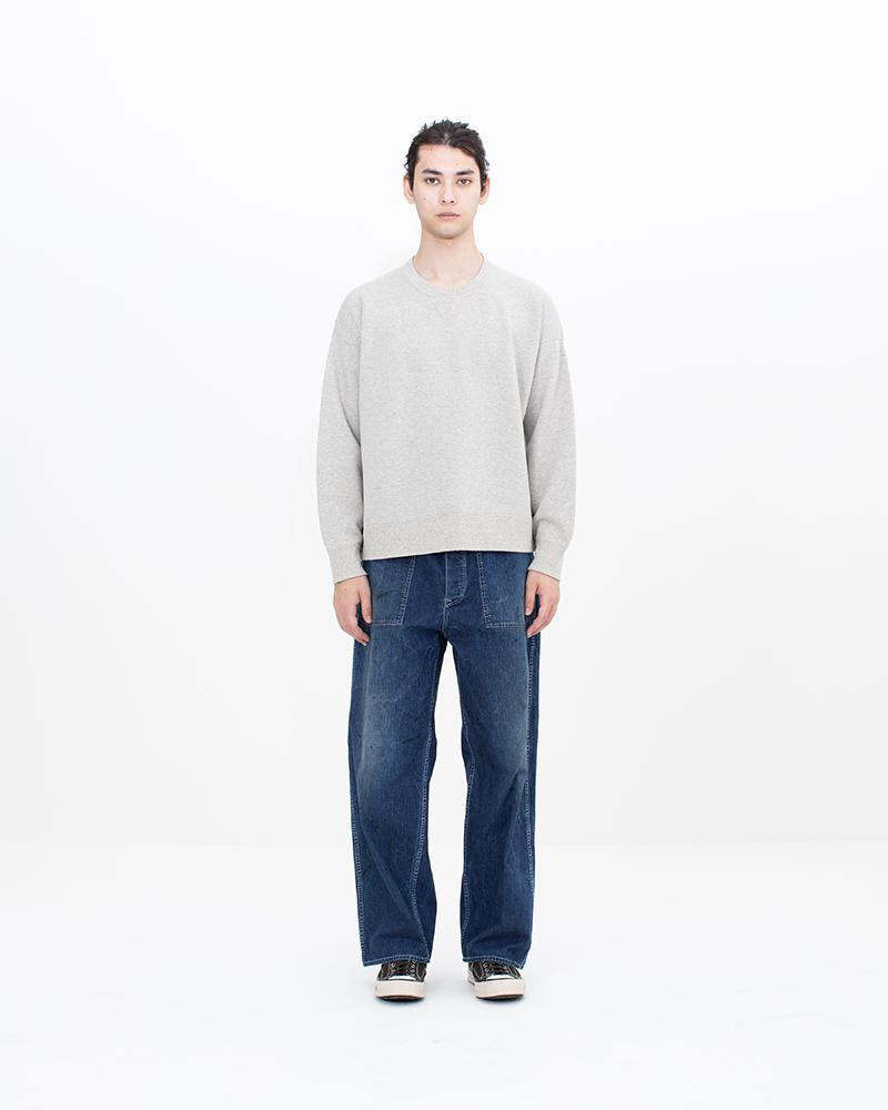 visvim JUMBO SB SWEAT L/S (FINE WOOL) GREY outlook