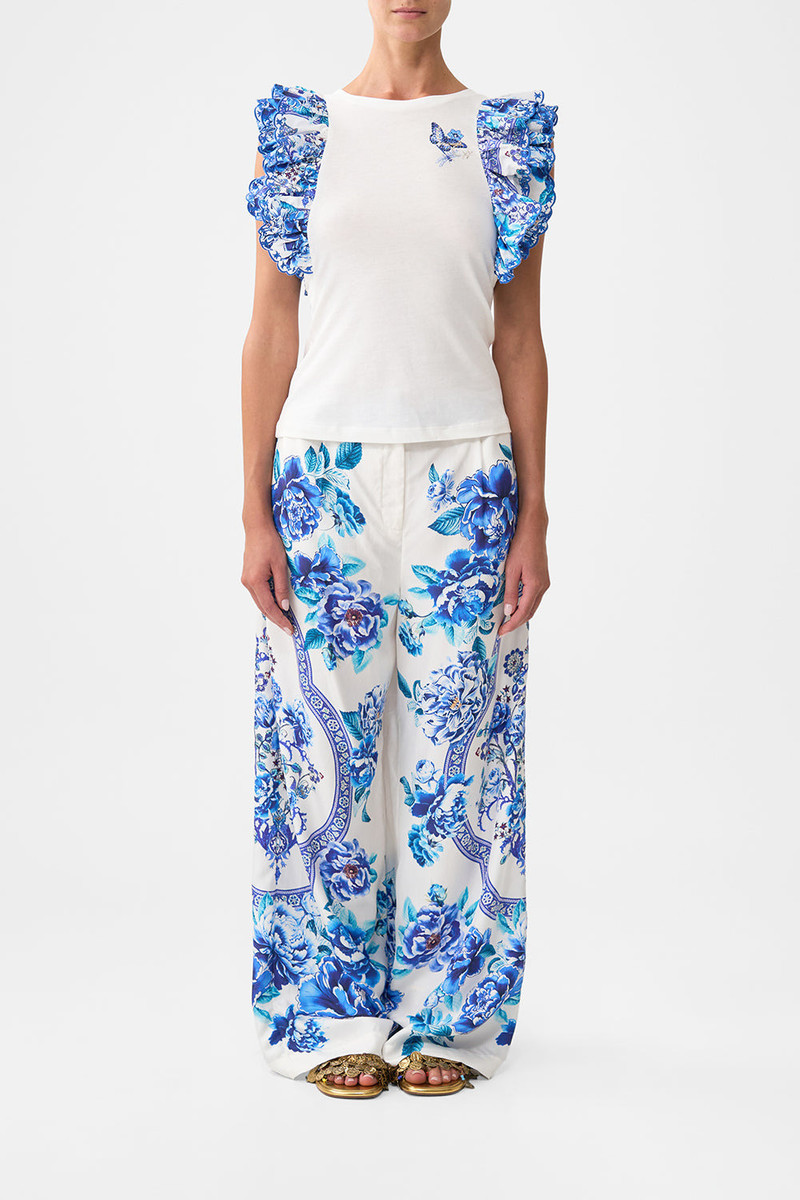 CAMILLA DOUBLE FRILL SLEEVE TEE outlook