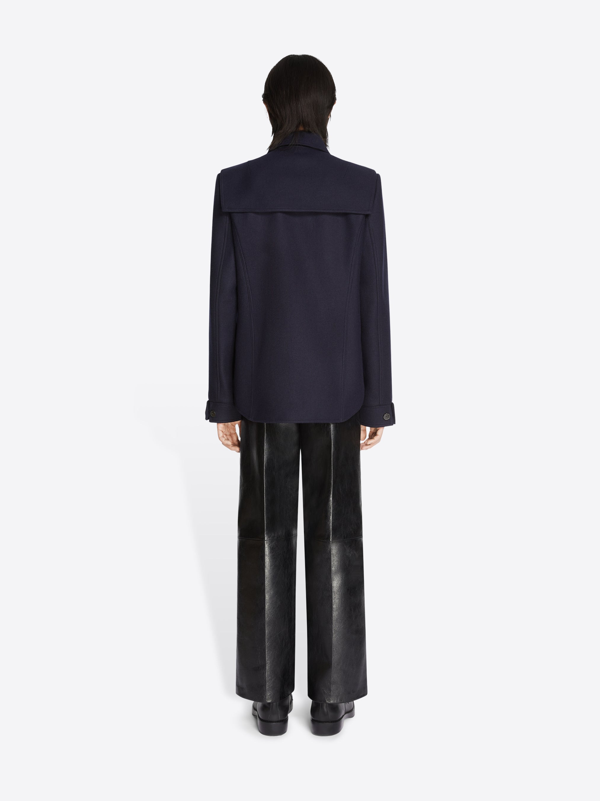 CROPPED LEATHER PANTS - 4