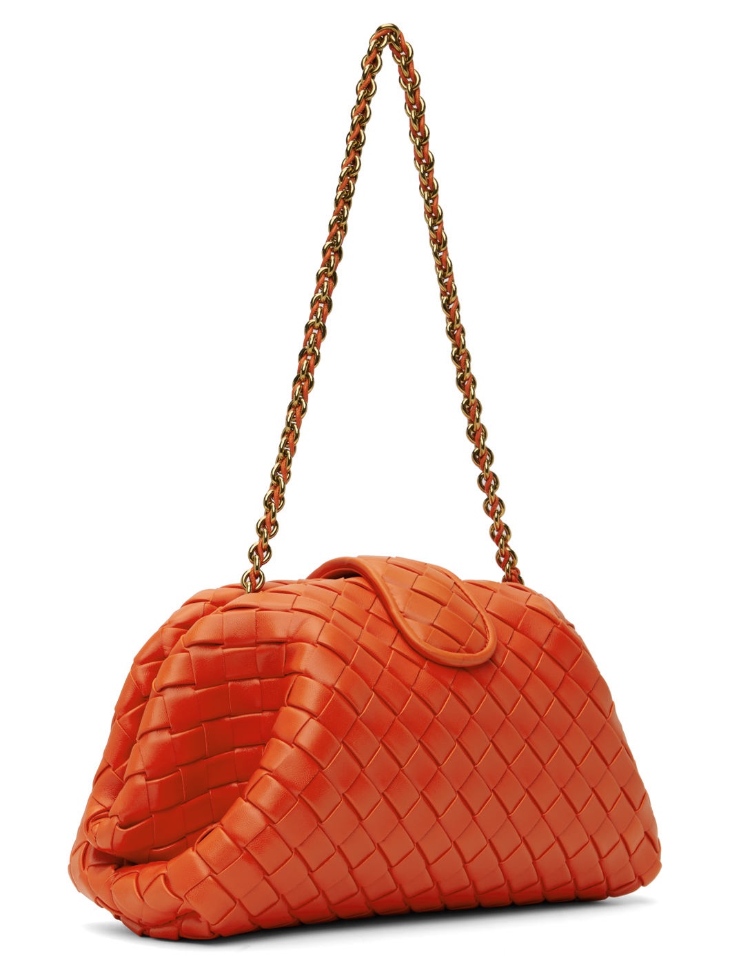 Orange Teen Lauren 1980 With Chain Clutch - 3