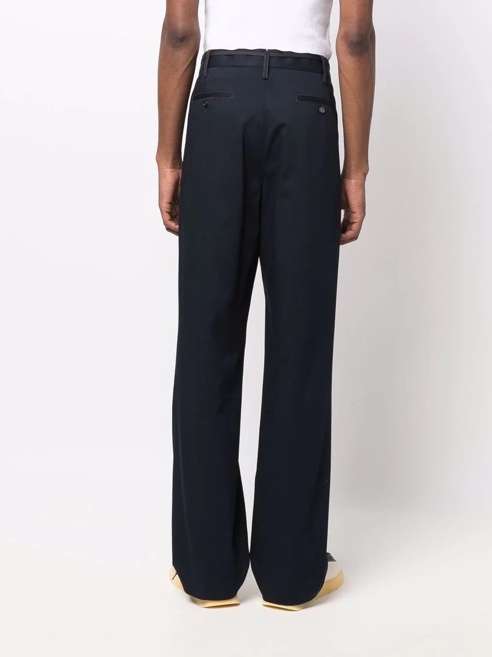 tailored straight-leg trousers - 4