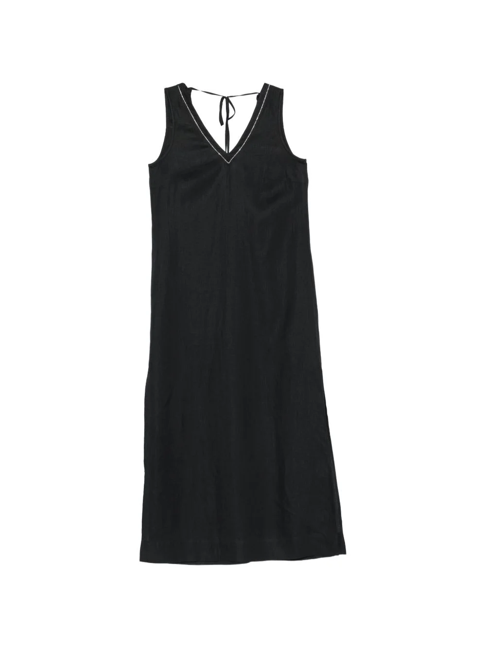 V-neck sleeveless midi dress - 1